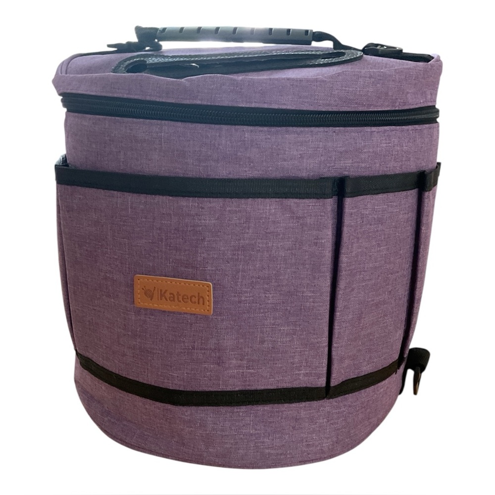 Katech Crochet Knitting Kit with Yarn, Hooks, Accessories & 10”x11” Storage Bag